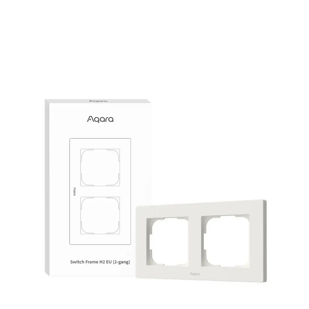 Aqara Switch Frame H2 EU White (2-gang)