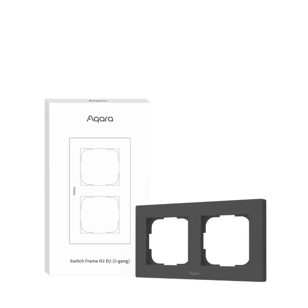 Aqara Switch Frame H2 EU Grey (2-gang)