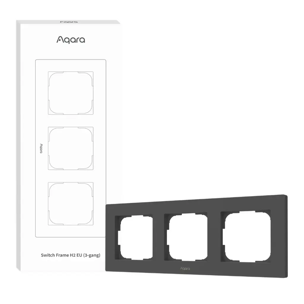 Aqara Switch Frame H2 EU Grey (3-gang)