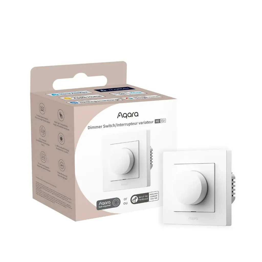 Aqara Dimmer Switch H2 EU White (Zigbee, Matter over Thread)