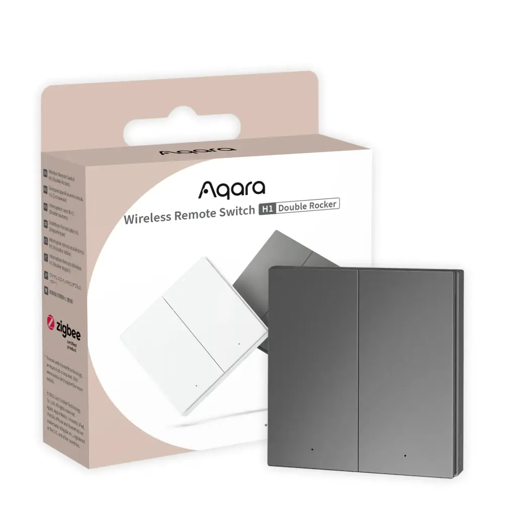 Aqara Wireless Switch H1 Grey Double Rocker (Zigbee)