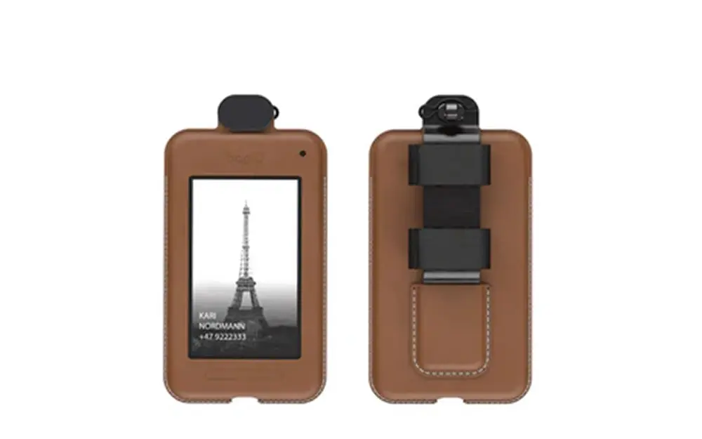 BagID Attachment Casing BagID 2 Leather - Hazelnut brown