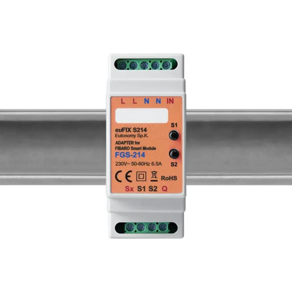 Eutonomy - euFIX S214 DIN adapter (with button)