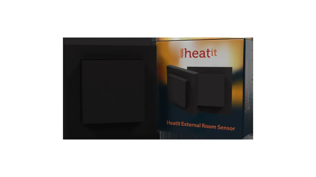 Heatit External Room Sensor (Black Matt)