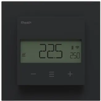 Heatit Z-Temp3 Battery-operated Thermostat 800 series (Black Matt)
