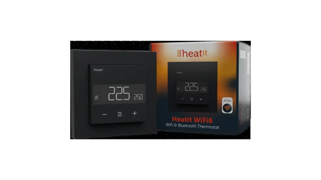 Heatit WiFi6 Thermostat (Black Matt)