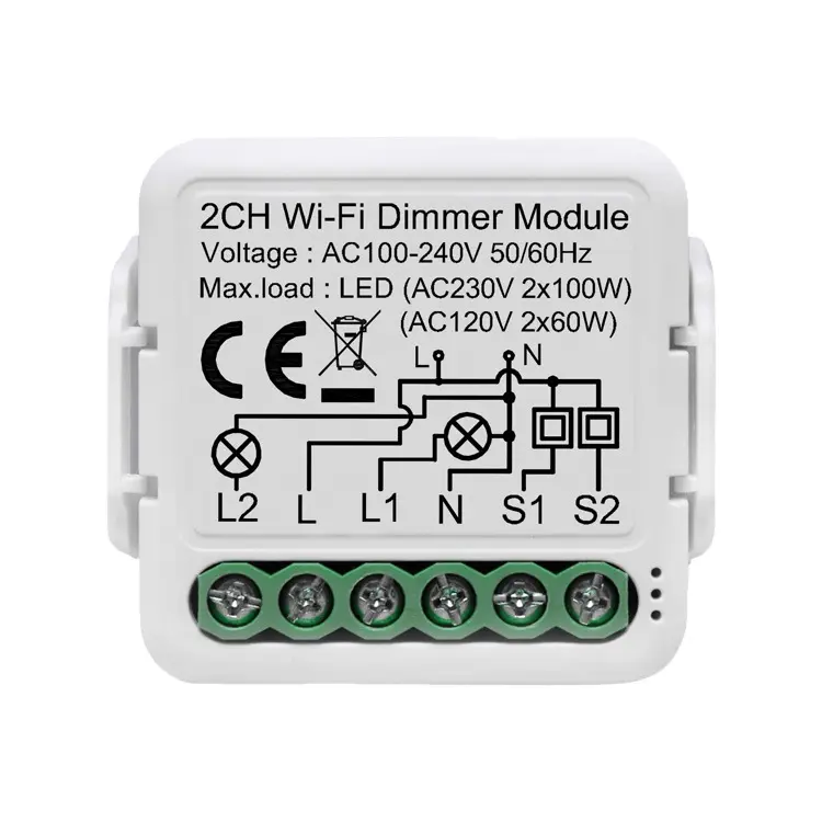 Netplus Smart Dimmer Module 2-channel Wi-Fi