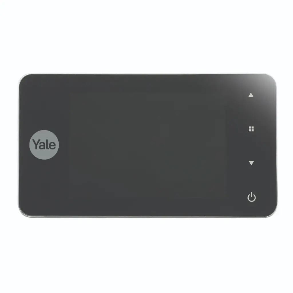Yale Digital Door Spy DDV 4500, 4" Display, Silver, With Doorbell Night Vision