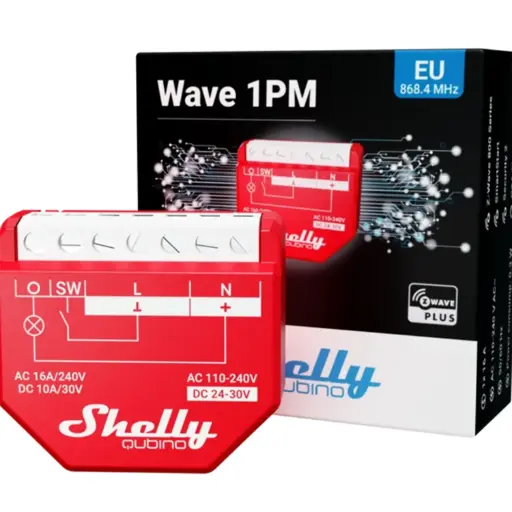 Shelly Qubino Wave 1PM Relay 16A 1 channel