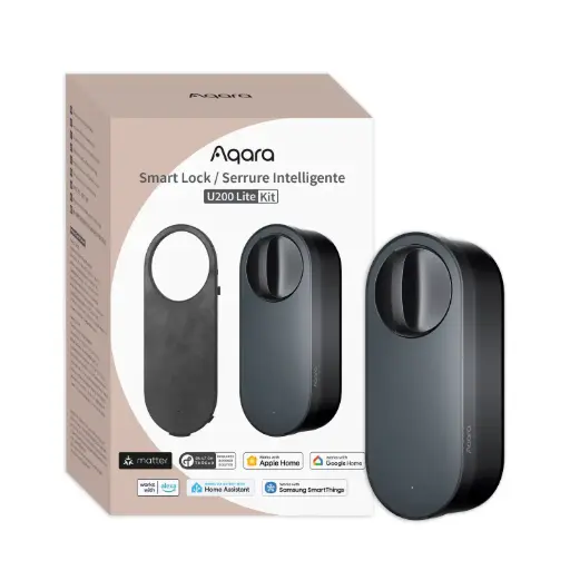 Aqara Smart Lock U200 Lite KIT EU Black (Matter over Thread)