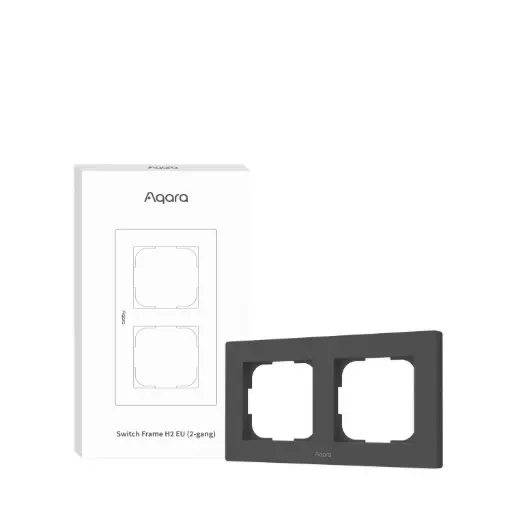 Aqara Switch Frame H2 EU Grey (2-gang)