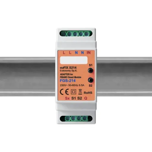 Eutonomy - euFIX S214 DIN adapter (with button)