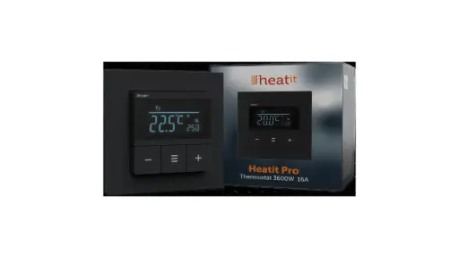 Heatit Pro Thermostat (Black Matt)