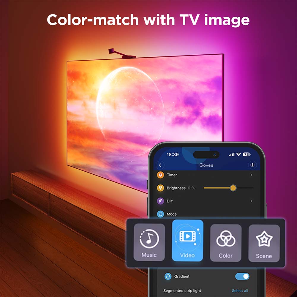 Govee Smart TV Backlight 3S Netflix (for 55-65 inch TVs) - Image 2