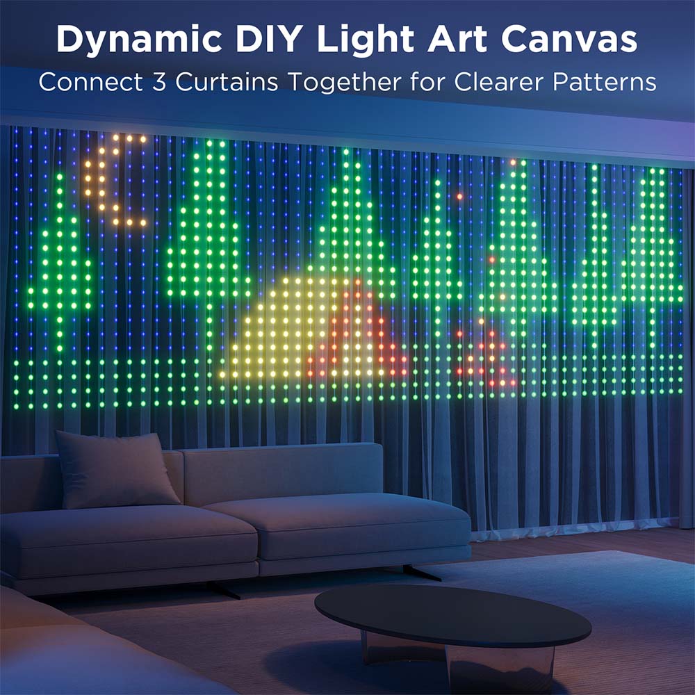 Светильник Govee Curtain Lights Netflix (1,5x1,5m) — изображение 8