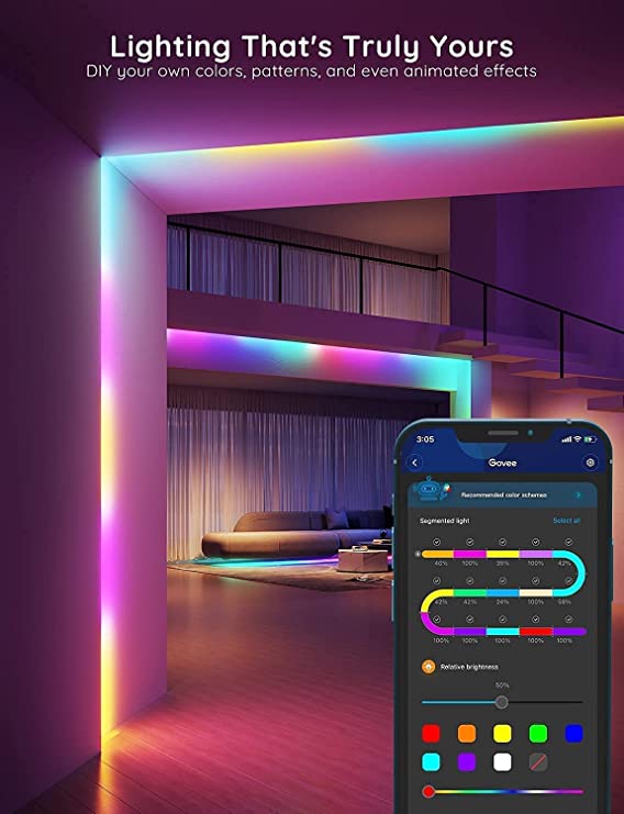 Govee RGBIC LED Strip Light (10m) - Image 5