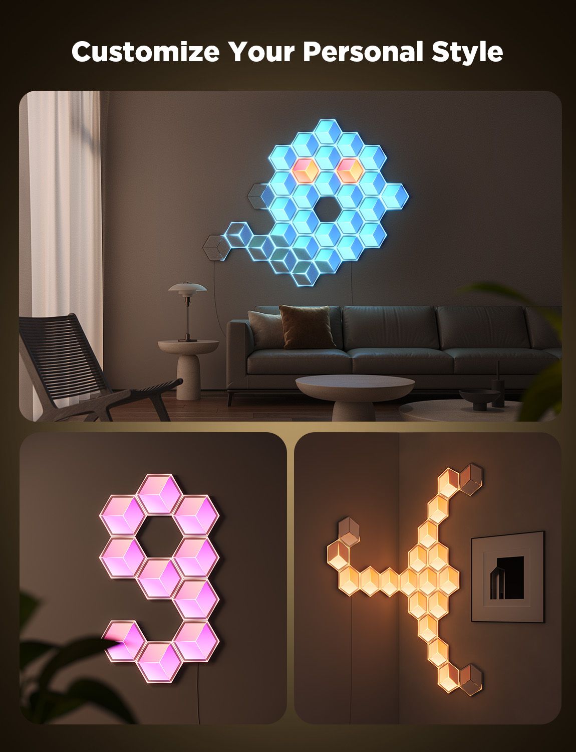 Govee Glide Hexagon Light Panels Ultra (7-pack) - Image 7