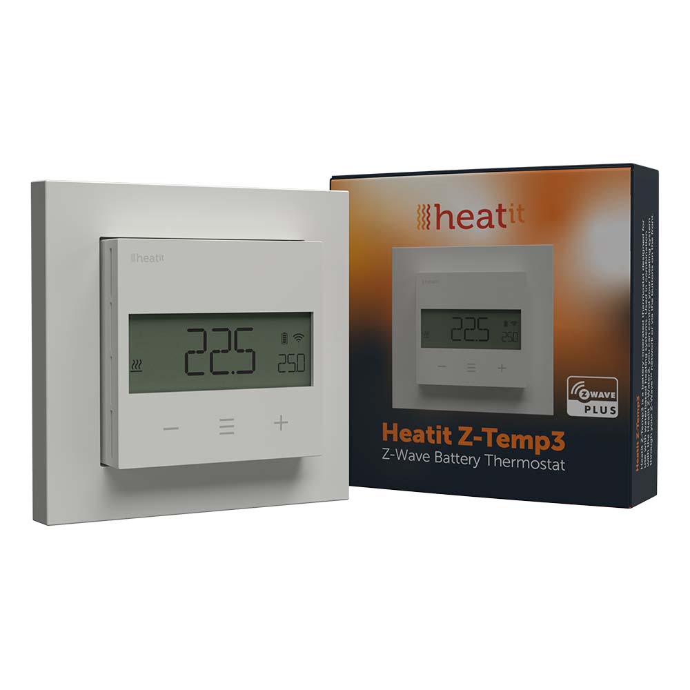 Датчик влажности Heatit Z-Temp3 thermostat battery - белый