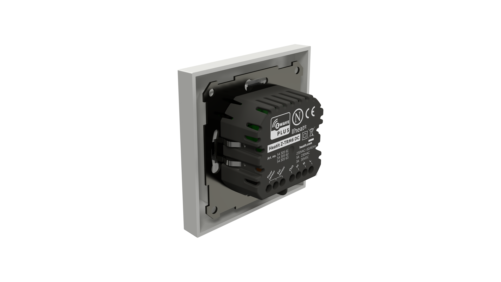 Heatit Z-TRM6 DC thermostat White RAL 9003 - Image 5