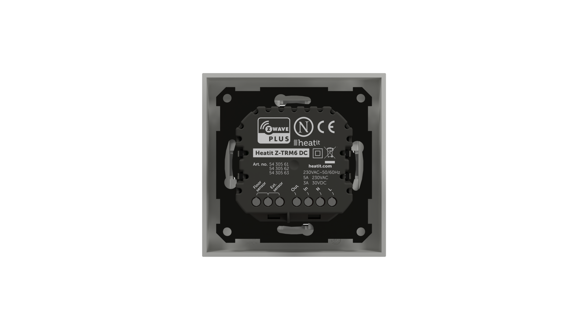 Heatit Z-TRM6 DC thermostat White RAL 9003 - Image 3