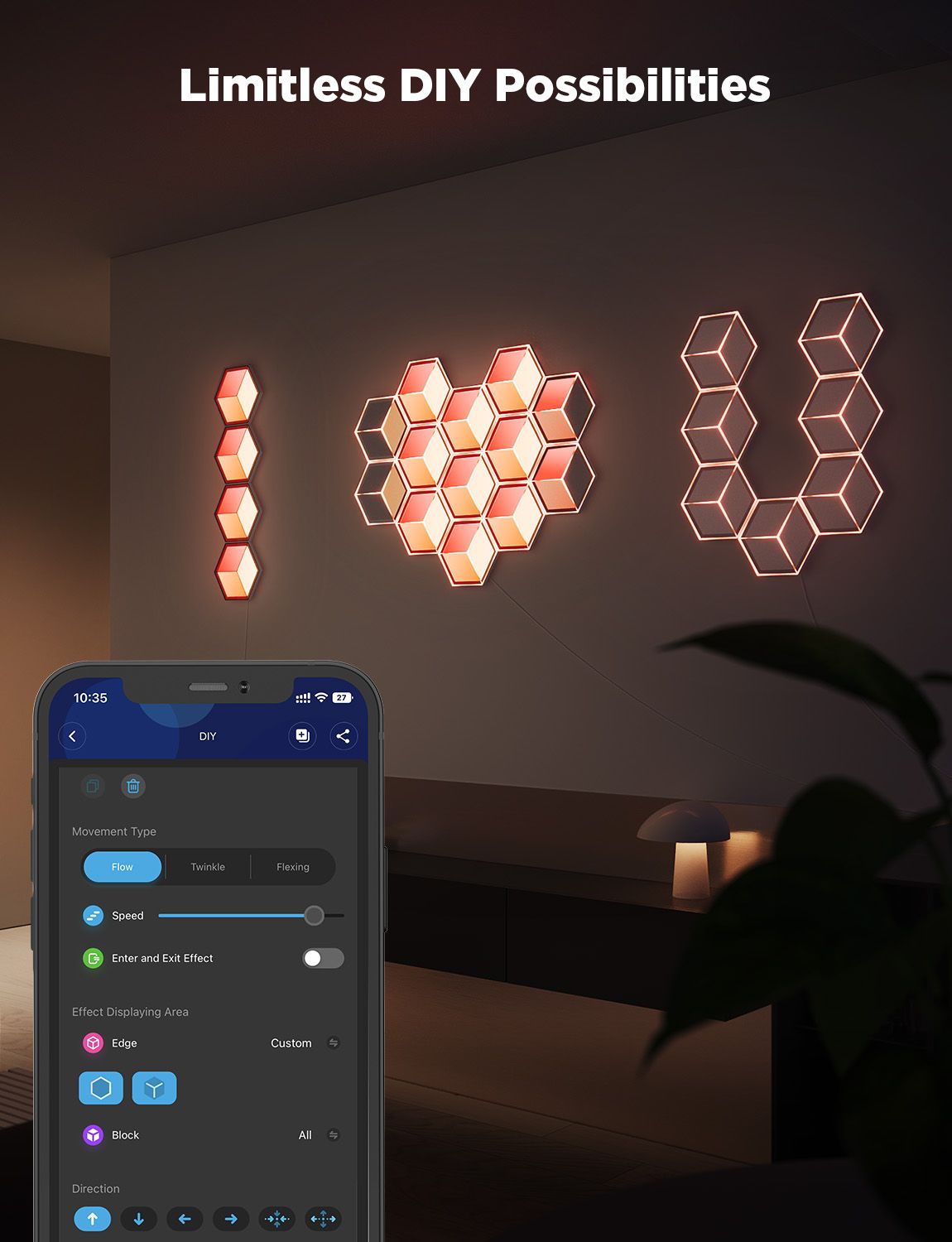 Govee Glide Hexagon Light Panels Ultra (7-pack) - Image 3
