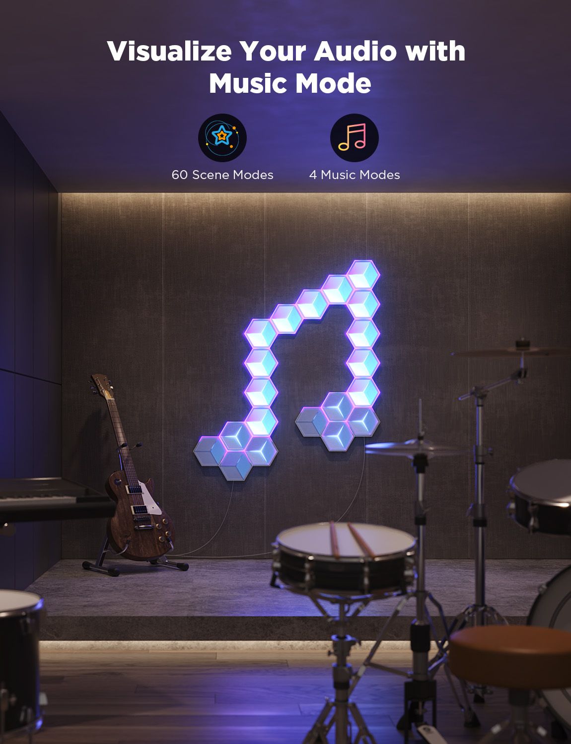 Govee Glide Hexagon Light Panels Ultra (7-pack) - Image 5