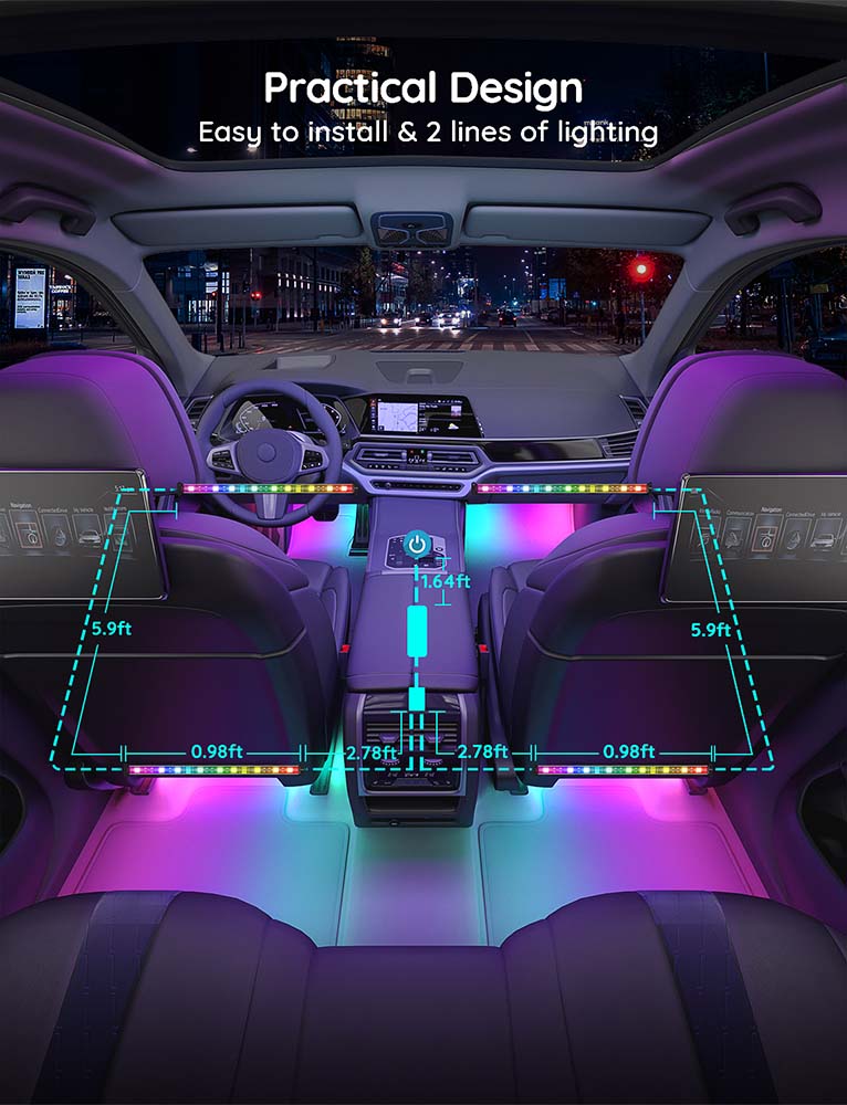 Govee RGBIC Car LED Strip Light - Image 7