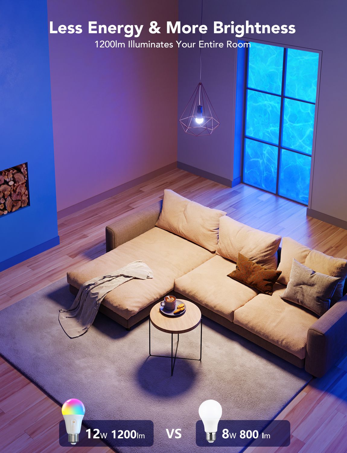 Govee RGBWW Smart LED Bulb E27 (1200lm) - Image 6