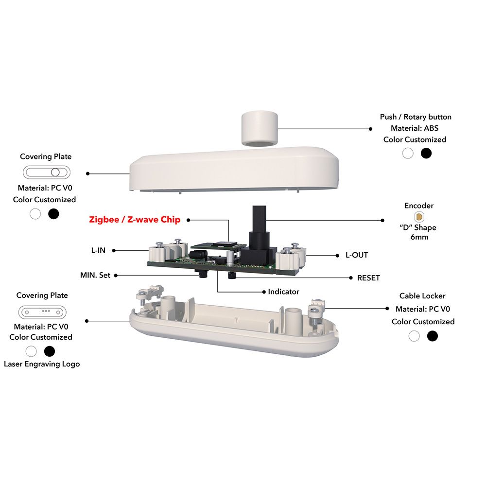 Mooon Smart Cord Dimmer Zigbee - Black - Image 4