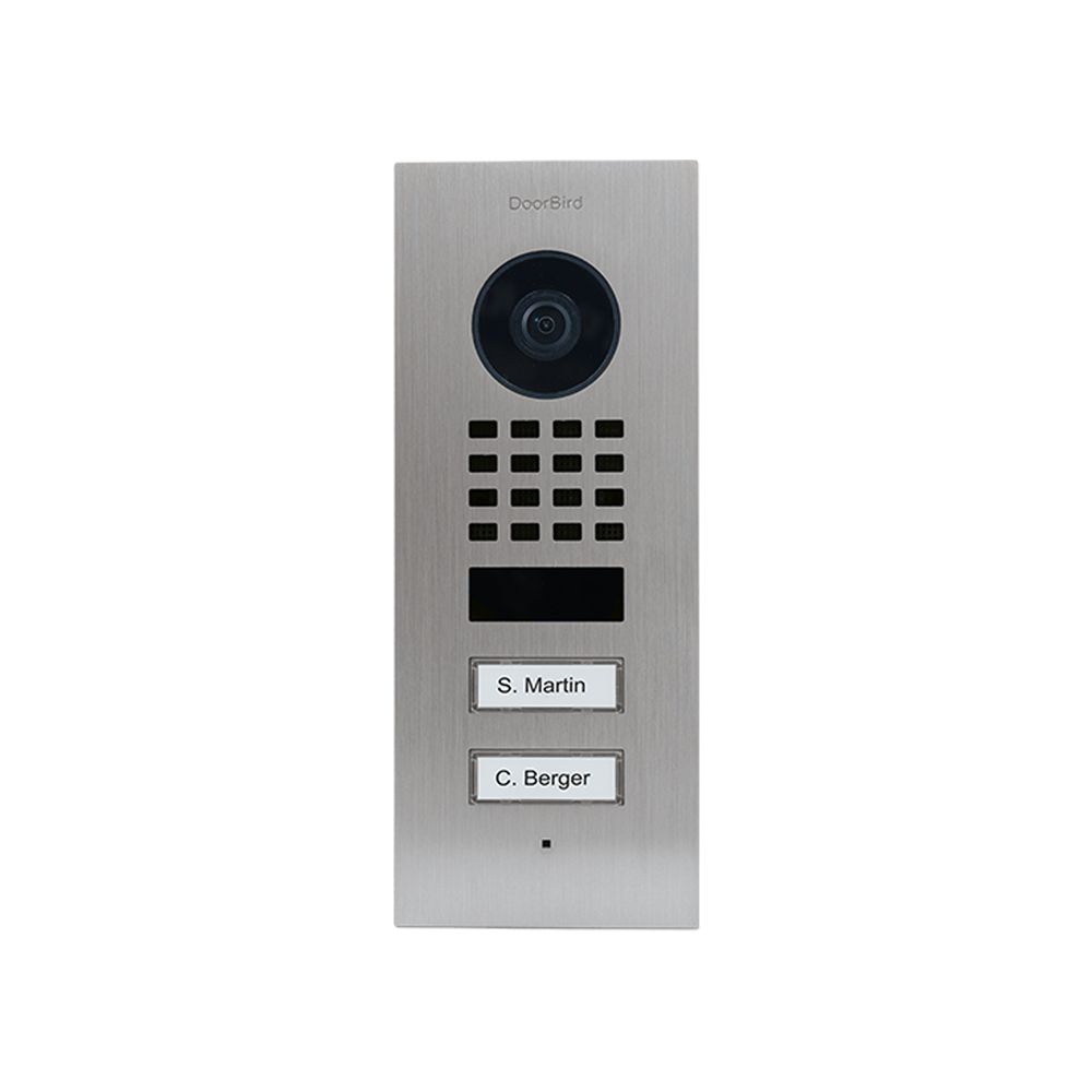 Doorbird IP Video Door Station D1102V Flush-mount, 2 call buttons