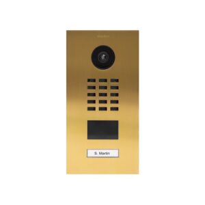 Домофон / дверной звонок Doorbird IP Video Door Station D2101V Золото - (корпус для скрытого/накладного монтажа продаётся отдельно)