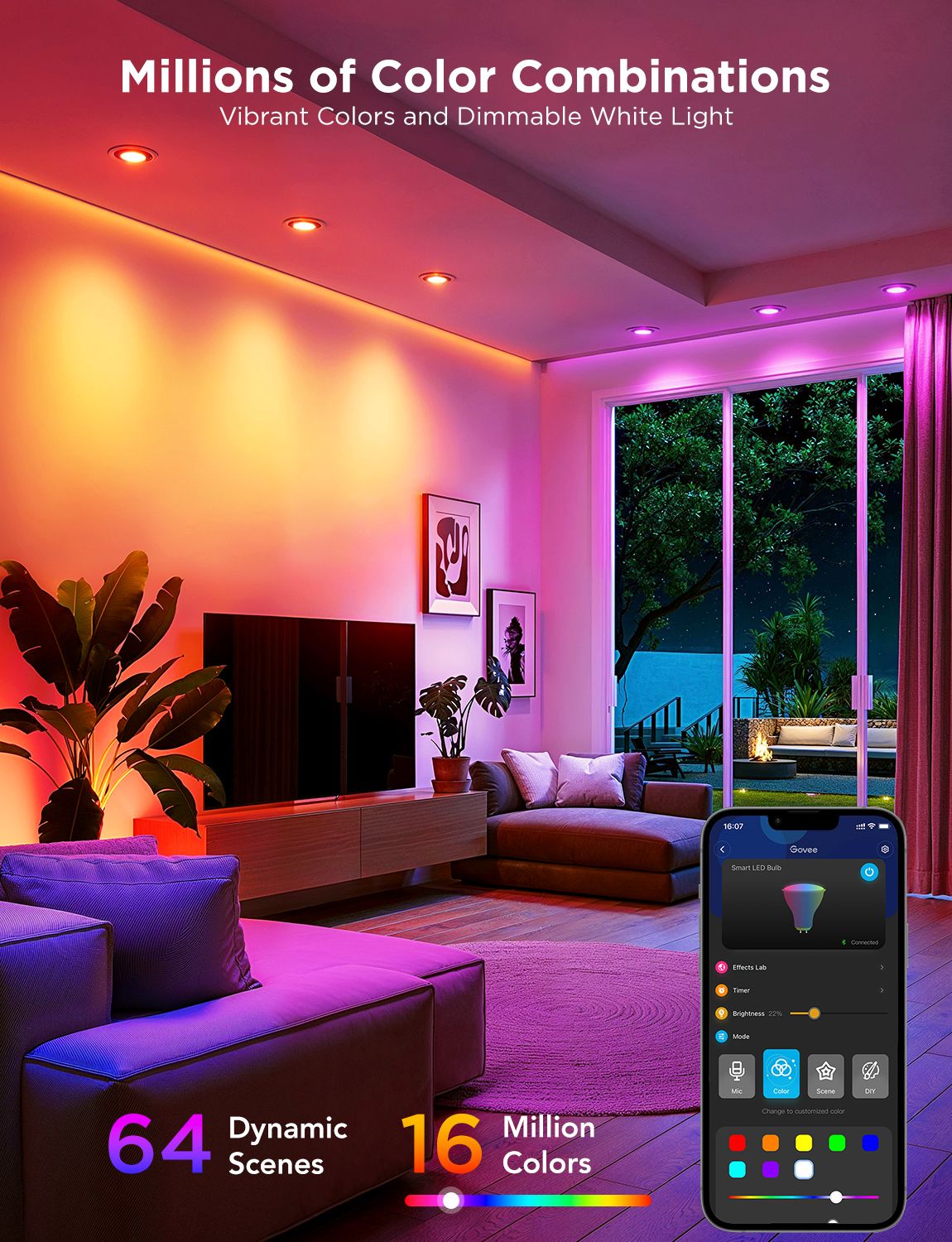 Govee RGBWW Smart LED Bulb GU10 (2-pack) - Image 10