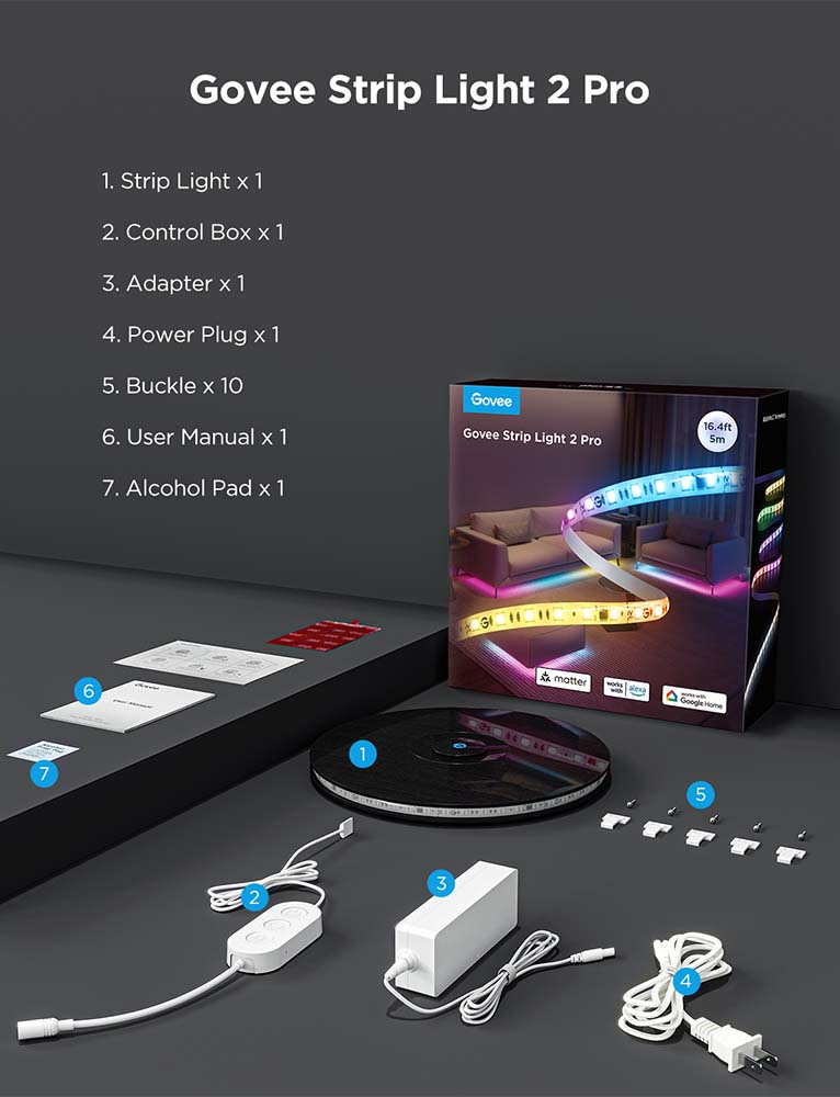 Светодиодная лента Govee Strip Light 2 Pro (5m) — изображение 2