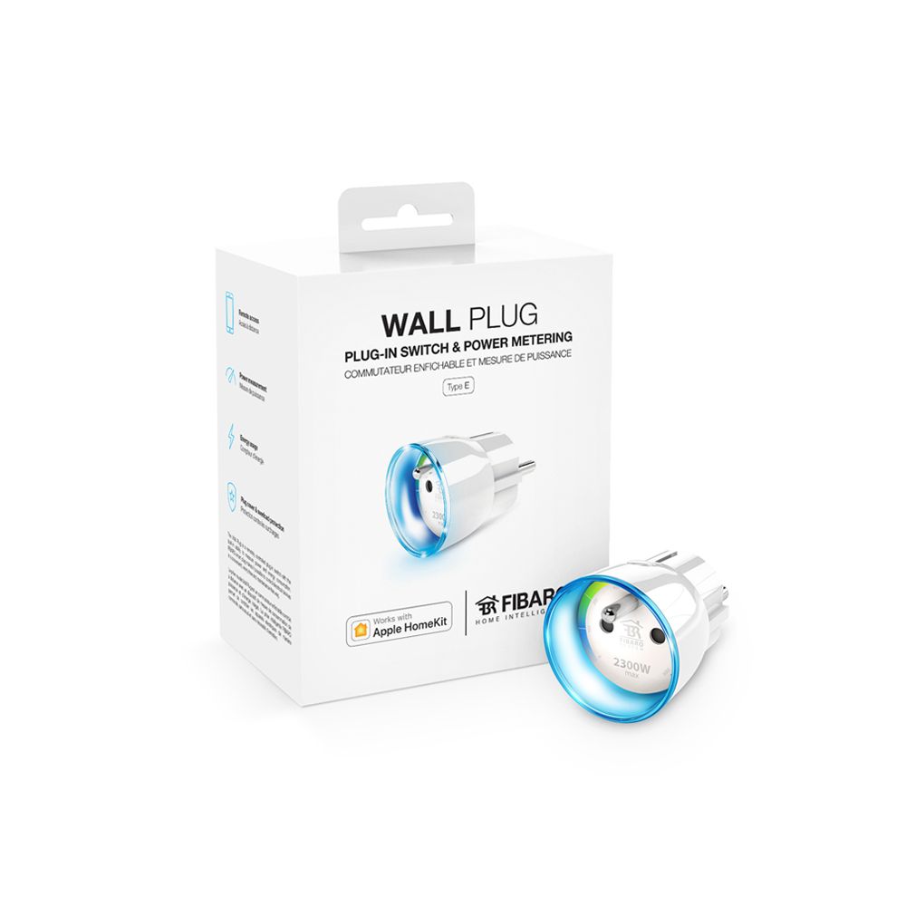FIBARO Wall Plug Type E works with Apple HomeKit