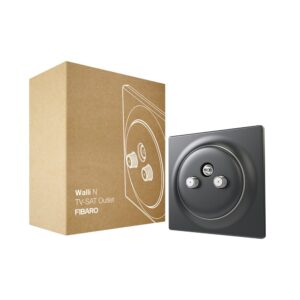 FIBARO Walli N TV-SAT Outlet антрацит