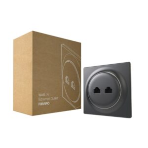 FIBARO Walli N Ethernet Outlet антрацит