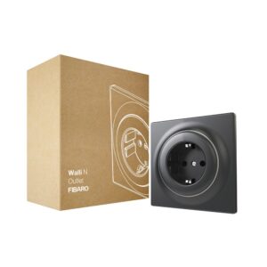 Умная розетка FIBARO Walli N Outlet type F антрацит