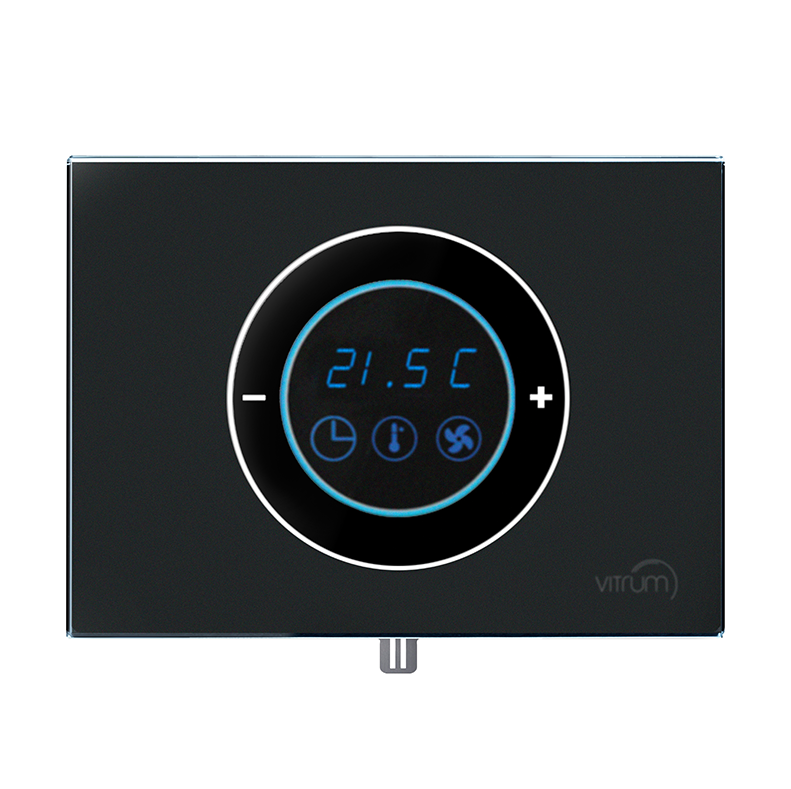 Vitrum EU Clima Control Black Glass Etched