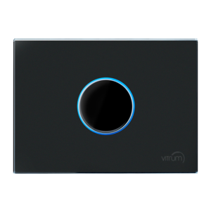 Vitrum EU I Lighting Black Glass Etched