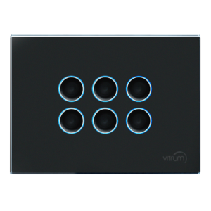 Vitrum EU VI Lighting Black Glass Etched