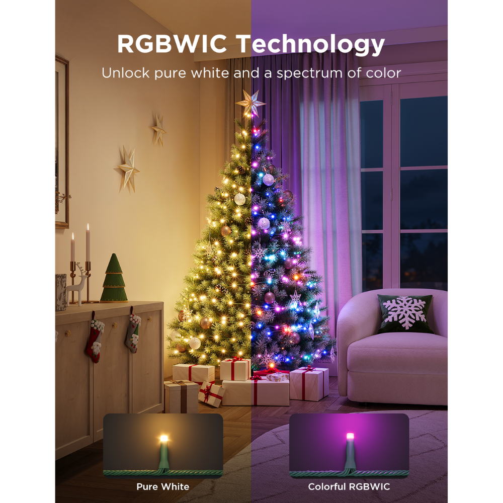 Умная лампа Govee Christmas Sparkle String Lights (30m) — изображение 5