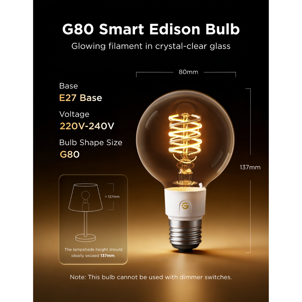 Govee Edison Bulb G80 E27 (2-pack) - Image 2
