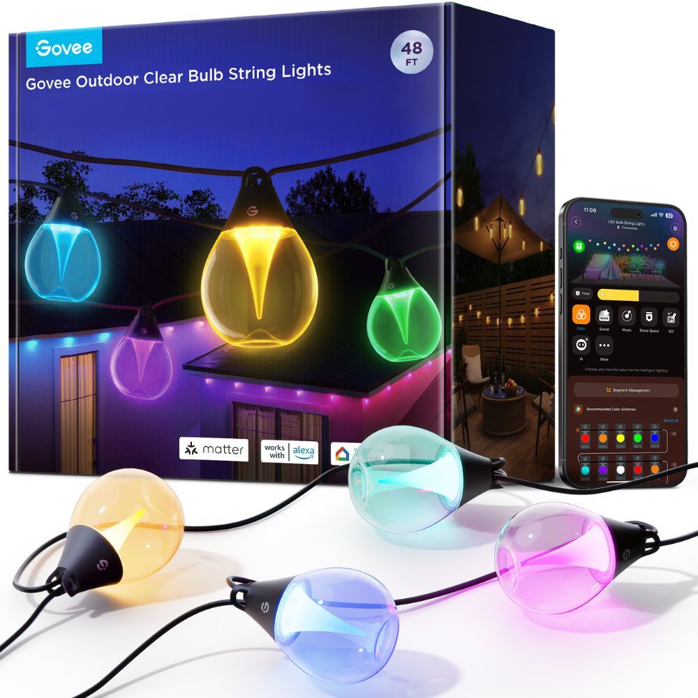 Govee Outdoor Clear Bulb String Lights - Image 2