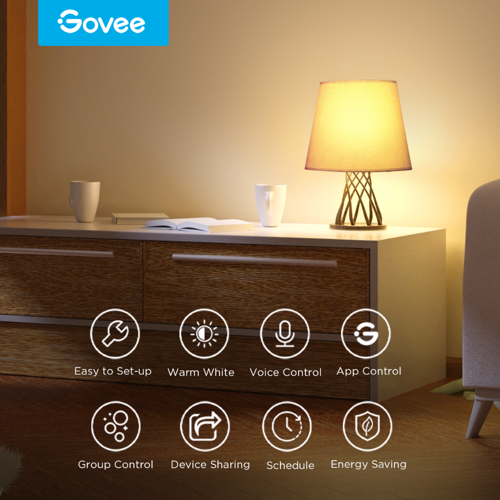 Govee Smart Bulb A19 E27 (800lm) (2-pack) - Image 3
