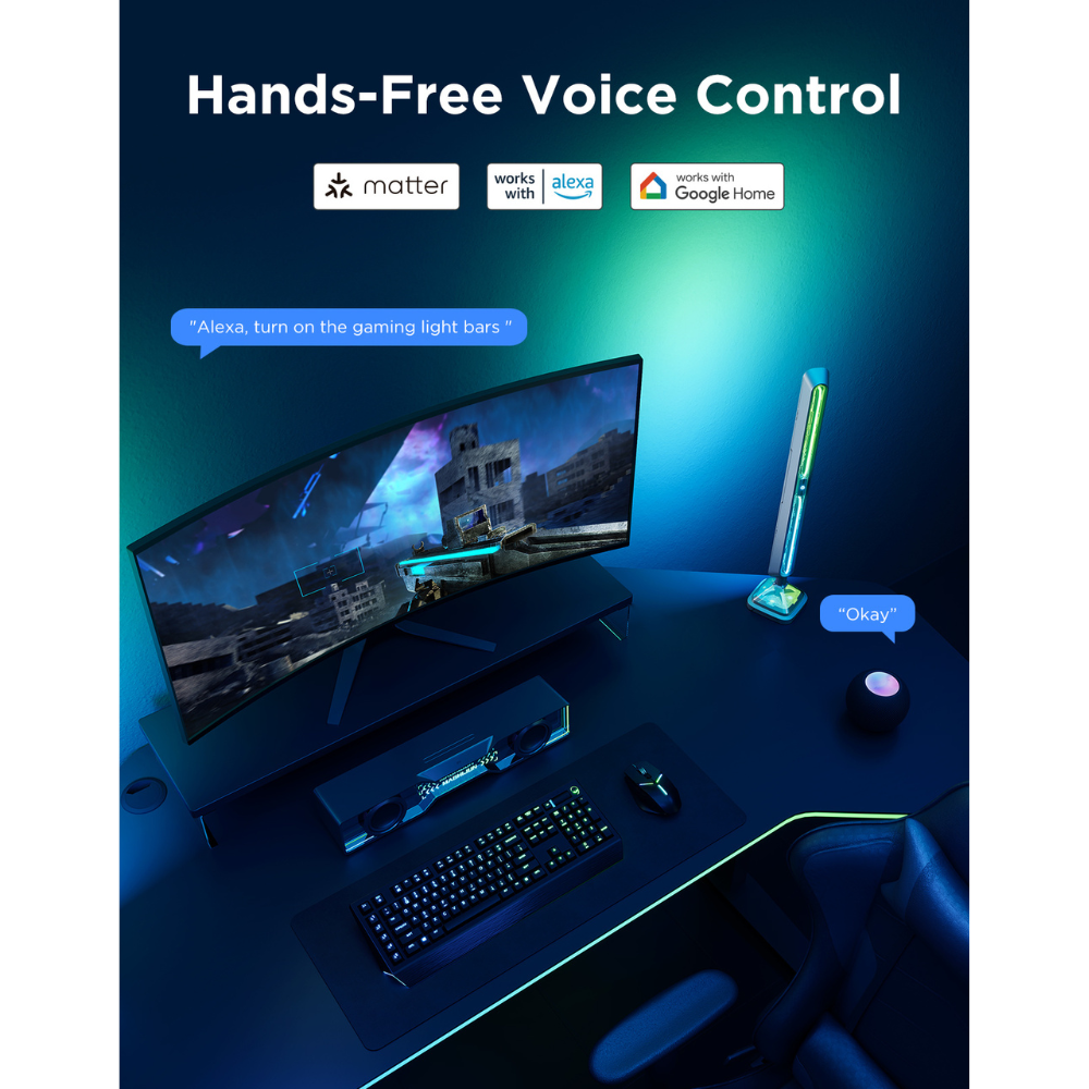 Светодиодная лента Govee Smart Gaming Light Bars Pro (2-pack) — изображение 4