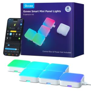 Govee Smart Mini Panel Lights Extension Kit (6-pack)