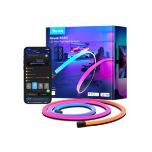 Светодиодная лента Govee RGBIC LED Neon Rope Light для desks (3m)