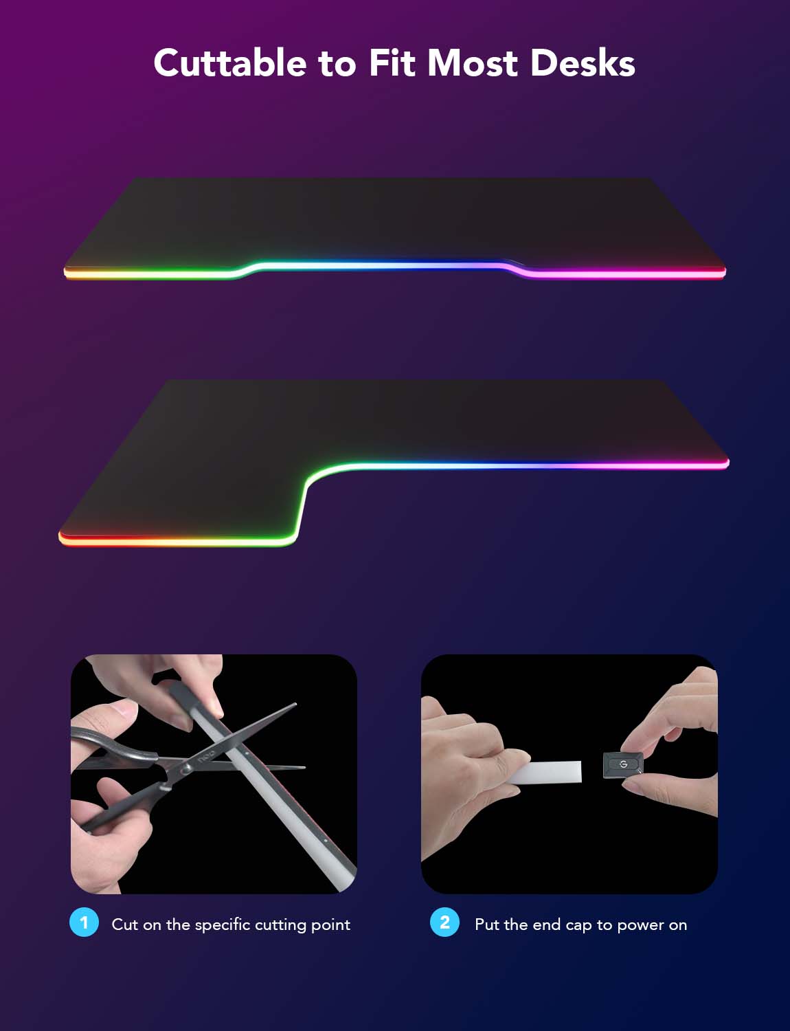 Govee RGBIC LED Neon Rope Light for desks (3m) - Image 4