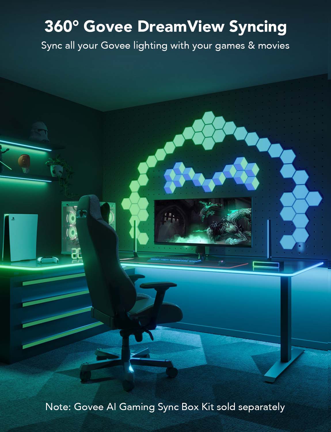 Govee RGBIC LED Neon Rope Light for desks (3m) - Image 8
