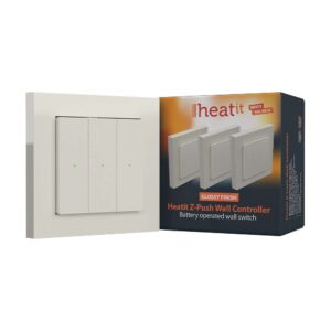 Беспроводной выключатель Heatit Z-Push Wall Controller Glossy